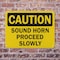 Signmission Sound Horn Proceed Slowly Caution Sign, Plastic, 10in W x 7in L, 2PK OS-2PACK-CS-P-710-L-19233 - alternate 7